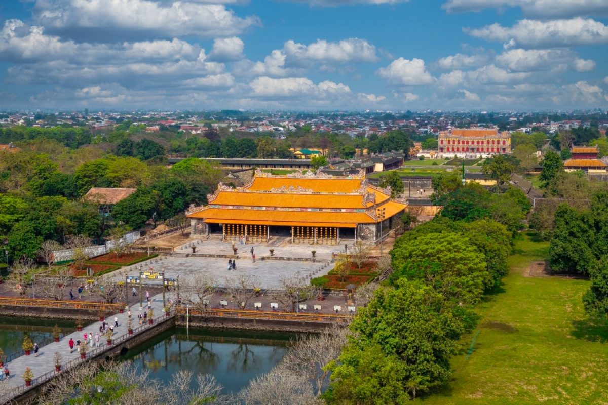 Điện Thái Hòa nhìn trên cao